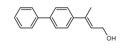 (E)-3-(biphenyl-4-yl)but-2-en-1-ol结构式