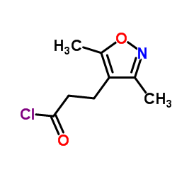 3-(3,5-Dimethylisoxazol-4-yl)propanoyl chloride结构式