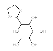 D-葡萄糖,乙二硫缩醛结构式