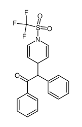 1,2-diphenyl-2-{1-[(trifluoromethyl)sulfonyl]-1,4-dihydro-4-pyridinyl}-1-ethanone Structure