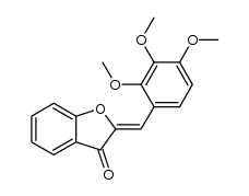 (Z)-2-(2,3,4-trimethoxybenzylidene)benzofuran-3(2H)-one Structure