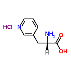 (S)-2-AMINO-3-(PYRIDIN-3-YL)PROPANOIC ACID HYDROCHLORIDE Structure