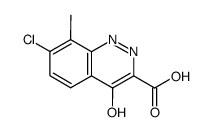 7-chloro-8-methyl-4-oxo-1,4-dihydro-cinnoline-3-carboxylic acid Structure