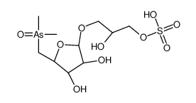 [3-[(2R,3R,4S,5S)-5-(dimethylarsorylmethyl)-3,4-dihydroxyoxolan-2-yl]oxy-2-hydroxypropyl] hydrogen sulfate结构式