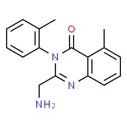 4(3H)-Quinazolinone, 2-(aminomethyl)-5-Methyl-3-(2-Methylphenyl)- structure
