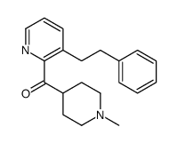 (1-methylpiperidin-4-yl)-[3-(2-phenylethyl)pyridin-2-yl]methanone结构式