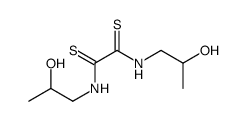N,N'-Bis(2-hydroxypropyl)ethanebisthioamide结构式