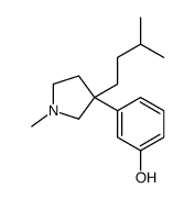 3-[1-Methyl-3-(3-methylbutyl)-3-pyrrolidinyl]phenol结构式