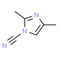 1H-Imidazole-1-carbonitrile,2,4-dimethyl-(9CI) Structure