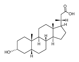 24-Norlithocholic acid Structure