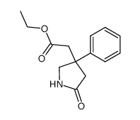 [3-phenyl-5-oxo-pyrrolidin-3-yl]-acetic acid ethyl ester Structure
