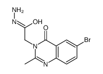 2-(6-bromo-2-methyl-4-oxoquinazolin-3-yl)acetohydrazide Structure