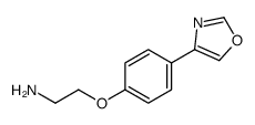 2-[4-(1,3-oxazol-4-yl)phenoxy]ethanamine Structure