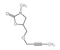 2-Oxazolidinone,5-[(2-butyn-1-yloxy)methyl]-3-methyl-结构式