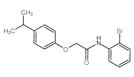 N-(2-bromophenyl)-2-(4-propan-2-ylphenoxy)acetamide Structure