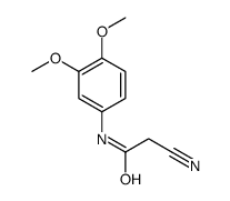 2-Cyano-N-(3,4-dimethoxyphenyl)acetamide Structure