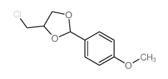 1,3-Dioxolane,4-(chloromethyl)-2-(4-methoxyphenyl)- structure
