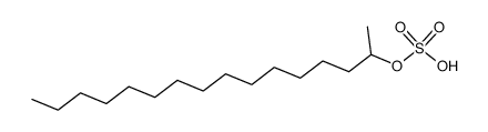 Hexadecan-2-yl-sulfat结构式
