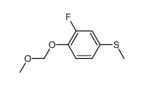 2-fluoro-1-methoxymethoxy-4-methylsulfanyl benzene结构式