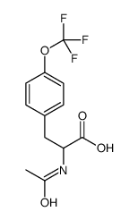 2-acetamido-3-[4-(trifluoromethoxy)phenyl]propanoic acid结构式