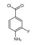 Benzoyl chloride, 4-amino-3-fluoro- (9CI) Structure