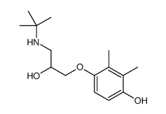 4-[3-(tert-butylamino)-2-hydroxypropoxy]-2,3-dimethylphenol结构式