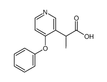 2-(4-phenoxy-pyridin-3-yl)-propionic acid Structure