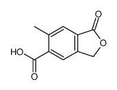 6-methyl-1-oxo-3H-2-benzofuran-5-carboxylic acid结构式