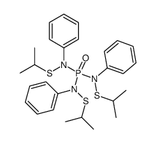 N,N',N''-phosphoryltris[N-phenylpropane-2-sulphenamide]结构式