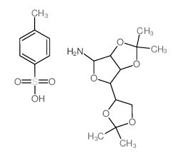 4-(2,2-dimethyl-1,3-dioxolan-4-yl)-7,7-dimethyl-3,6,8-trioxabicyclo[3.3.0]octan-2-amine; 4-methylbenzenesulfonic acid Structure