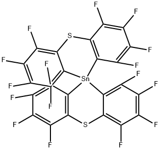 1,1',2,2',3,3',4,4',6,6',7,7',8,8',9,9'-Hexadecafluoro-10,10'-spirobi[10H-phenothiastannin] structure