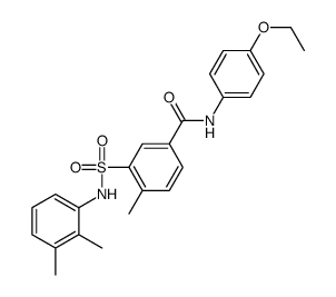 3-[(2,3-dimethylphenyl)sulfamoyl]-N-(4-ethoxyphenyl)-4-methylbenzamide结构式