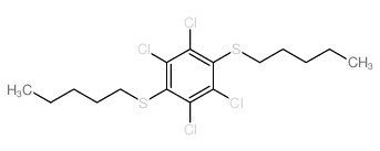 1,2,4,5-tetrachloro-3,6-bis(pentylsulfanyl)benzene Structure