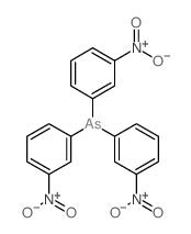 Arsine,tris(3-nitrophenyl)- Structure