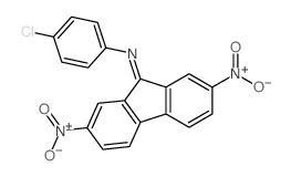 Benzenamine,4-chloro-N-(2,7-dinitro-9H-fluoren-9-ylidene)-结构式