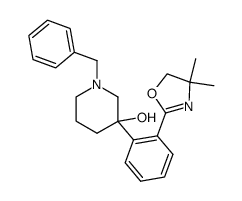 1-benzyl-3-[2-(4,4-dimethyl-4,5-dihydro-oxazol-2-yl)-phenyl]-piperidin-3-ol结构式