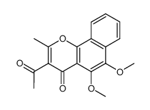 3-Acetyl-5,6-dimethoxy-2-methyl-4H-naphtho[1,2-b]pyran-4-one结构式