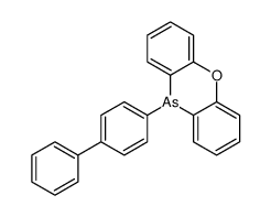 10-(4-phenylphenyl)phenoxarsinine Structure