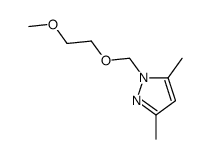 1-(2-methoxyethoxymethyl)-3,5-dimethylpyrazole结构式