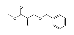 3-benzyloxy-2R-methylpropionic acid methyl ester结构式