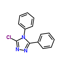 3-Chloro-4,5-diphenyl-4H-1,2,4-triazole结构式