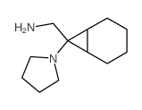 Bicyclo[4.1.0]heptane-7-methanamine,7-(1-pyrrolidinyl)-结构式