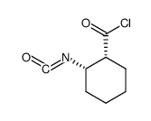 Cyclohexanecarbonyl chloride, 2-isocyanato-, cis- (9CI)结构式