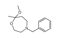 4-benzyl-7-methoxy-7-methyl-1,4-oxazepane Structure