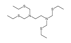 N,N,N',N'-Tetra(ethylthiomethyl)ethylenediamine Structure