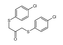 1,3-bis[(4-chlorophenyl)sulfanyl]propan-2-one Structure