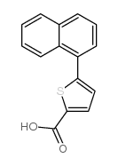 5-(1-萘)噻吩-2-羧酸结构式