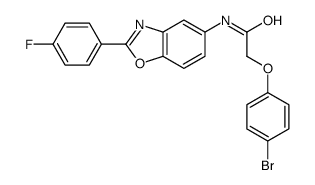 2-(4-bromophenoxy)-N-[2-(4-fluorophenyl)-1,3-benzoxazol-5-yl]acetamide Structure