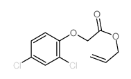 prop-2-enyl 2-(2,4-dichlorophenoxy)acetate结构式