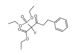 triethyl 2-fluoro-3-oxo-5-phenyl-2-phosphonopentanoate Structure